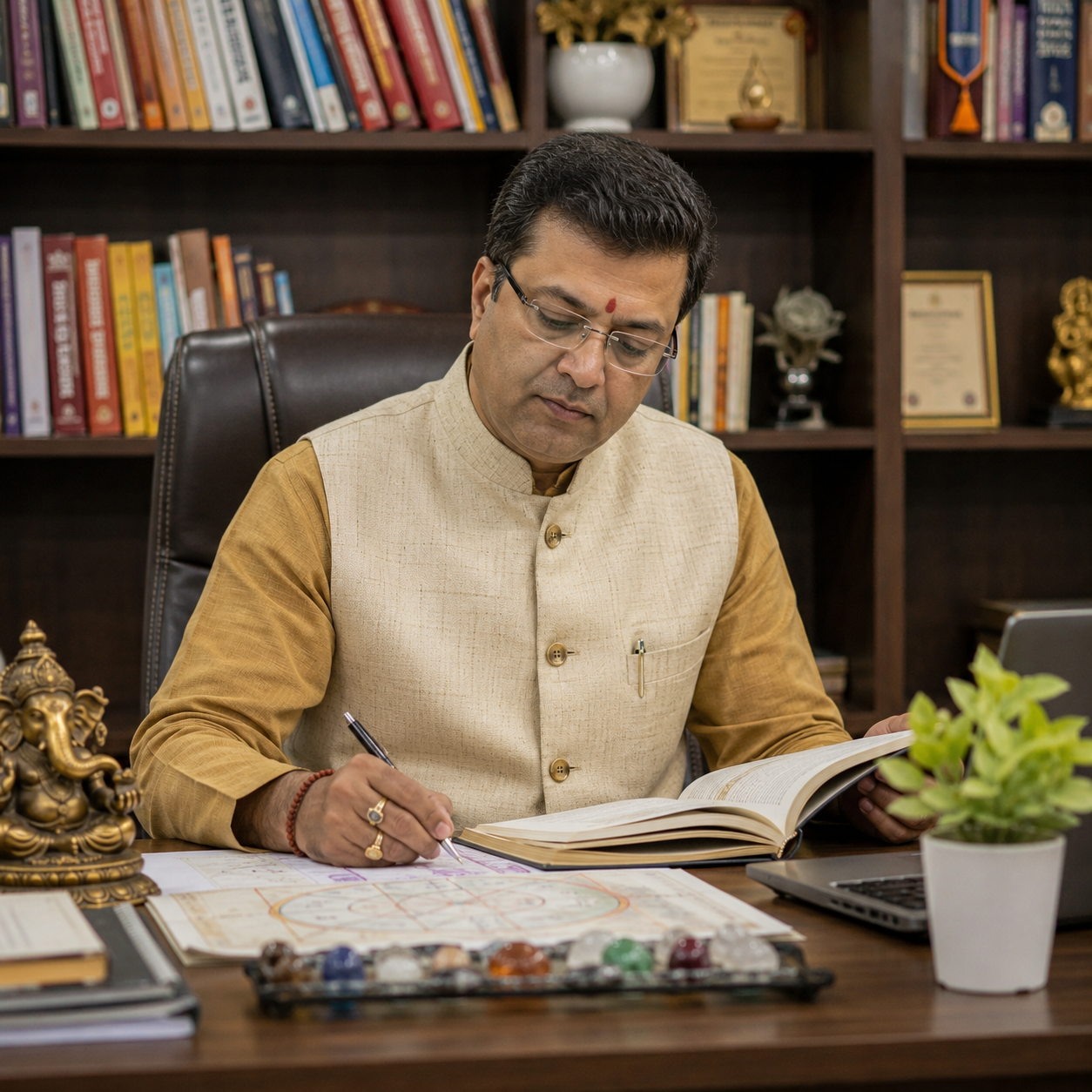 Ethical astrology consultation by a Vedic astrologer offering thoughtful guidance through horoscope analysis and ancient Vedic wisdom.