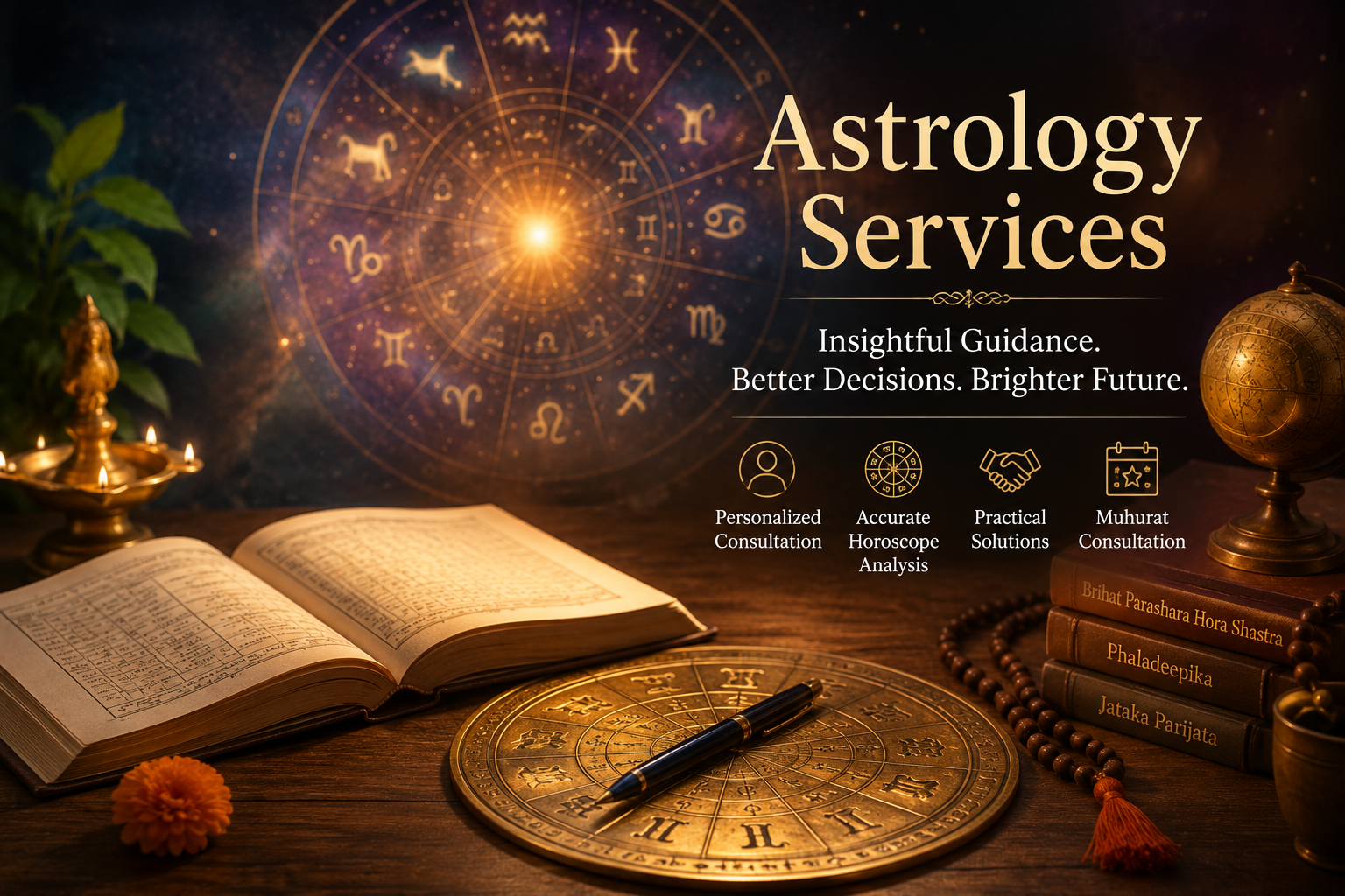Astrology services in Chandigarh by Pradeep Bhanot for horoscope reading and Vedic astrology consultation